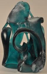 Harry Pollitt - creating Splash glass sculpture 4a