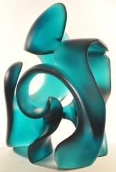 Harry Pollitt - creating Splash glass sculpture 5