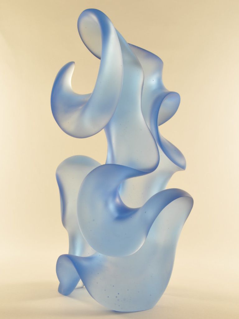 Harry Pollitt - light blue Capricious glass sculpture