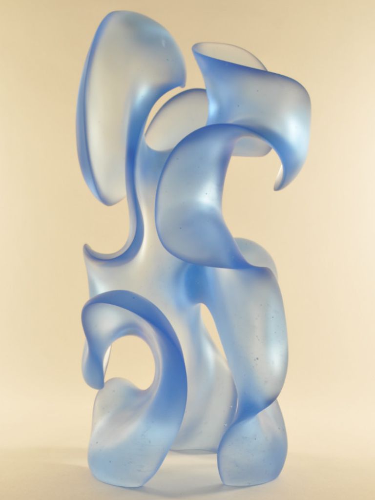 Harry Pollitt - light blue Capricious glass sculpture